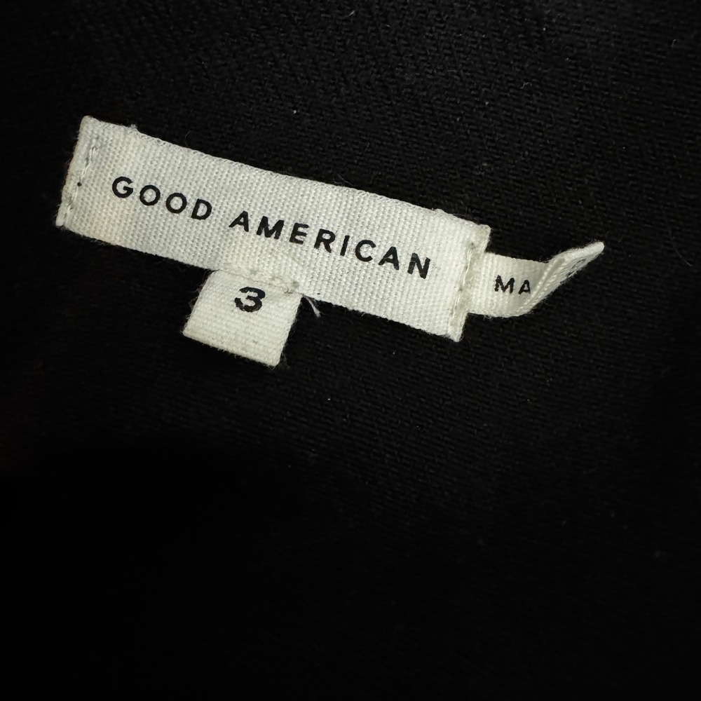 Good American Black Denim Short-Sleeve Jumpsuit - Picture 7 of 10